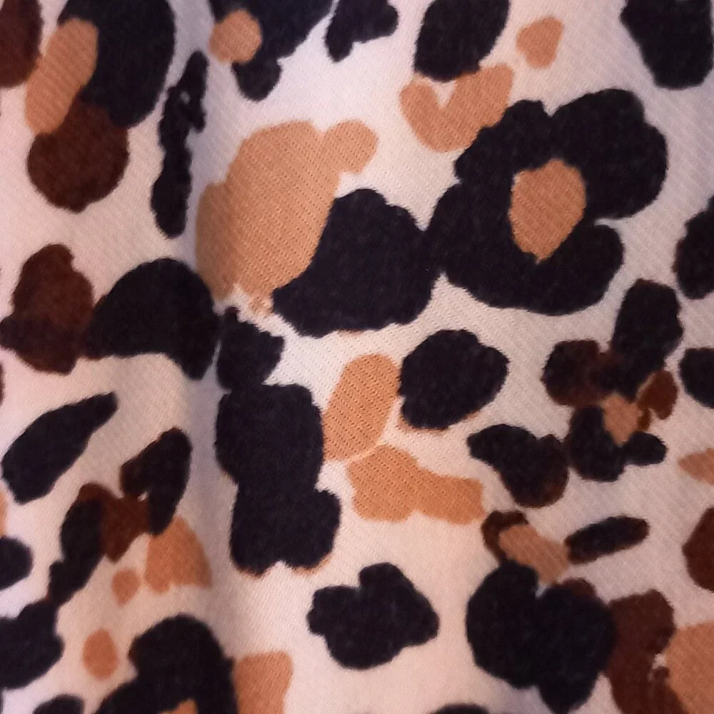 MAEVE Anthropologie Katia leopard print buttondown blouse with ruffles size 12 - Picture 10 of 15